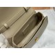 Small 30 Montaigne Avenue Top Handle Bag Calfskin Powder Beige High