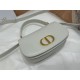 Small 30 Montaigne Avenue Top Handle Bag Calfskin Latte High