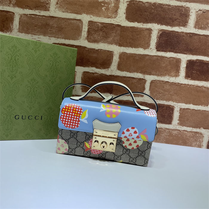 Gucci Padlock Mini bag 652683 Print Blue High