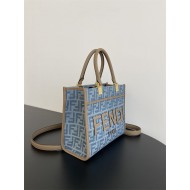 Fendi Sunshine Small FF jacquard fabric Blue High