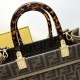 MEDIUM Fendi SUNSHINE FF jacquard fabric Brown High