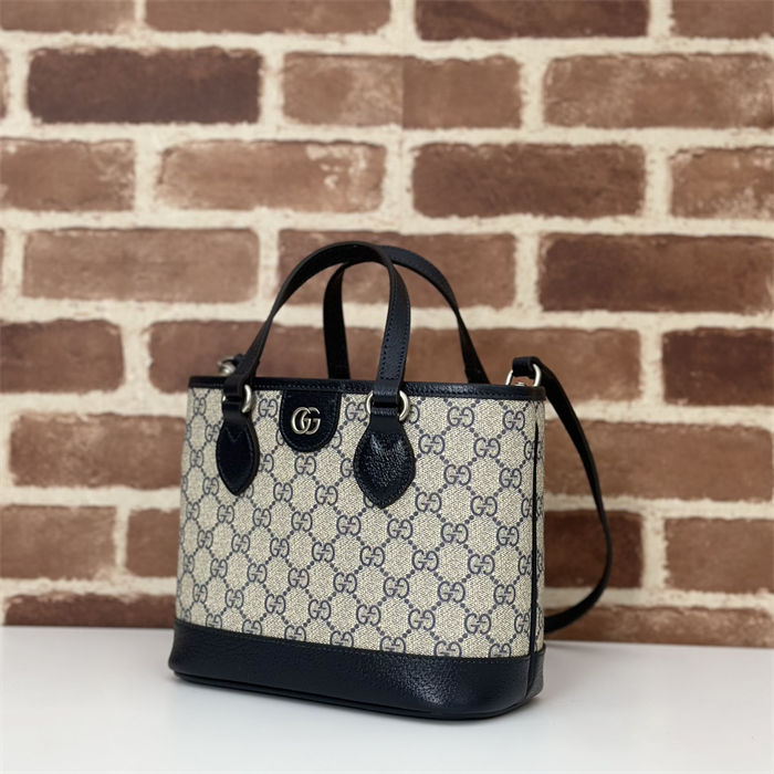 Gucci OPHIDIA MINI TOTE BAG GG Supreme canvas 811716 Blue High