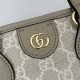 Gucci OPHIDIA MINI TOTE BAG GG Supreme canvas 811716 Beige-White High