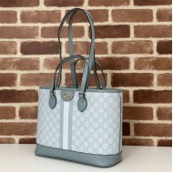 Gucci OPHIDIA SMALL TOTE BAG GG Supreme canvas 765043 Blue High