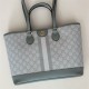 Gucci OPHIDIA SMALL TOTE BAG GG Supreme canvas 765043 Blue High