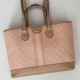 Gucci OPHIDIA SMALL TOTE BAG GG Supreme canvas 765043 Pink High