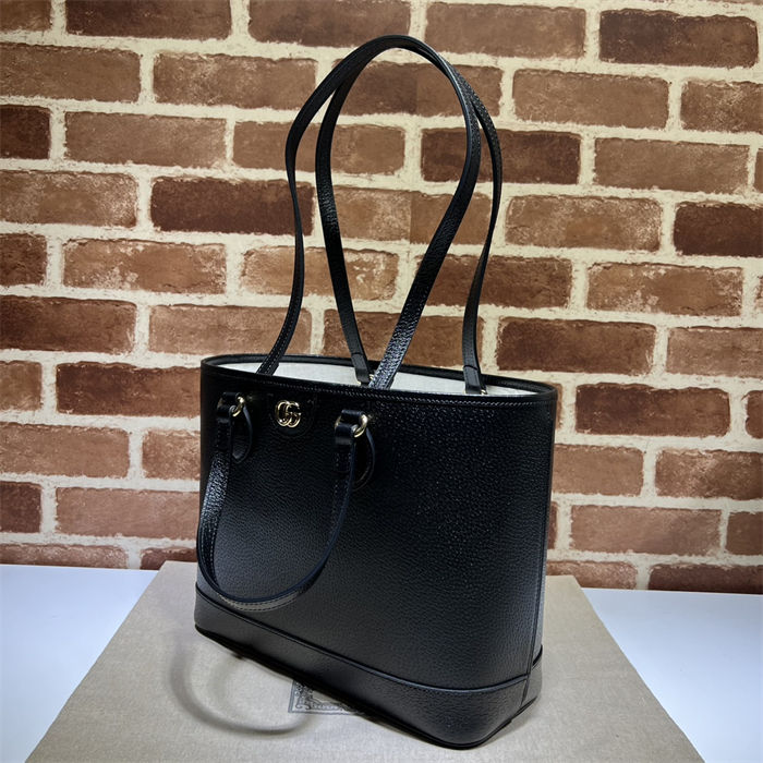 Gucci OPHIDIA SMALL TOTE BAG Leather 765043 Black High