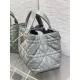 DIOR TOUJOURS BAG MEDIUM Macrocannage Calfskin Stone Gray High