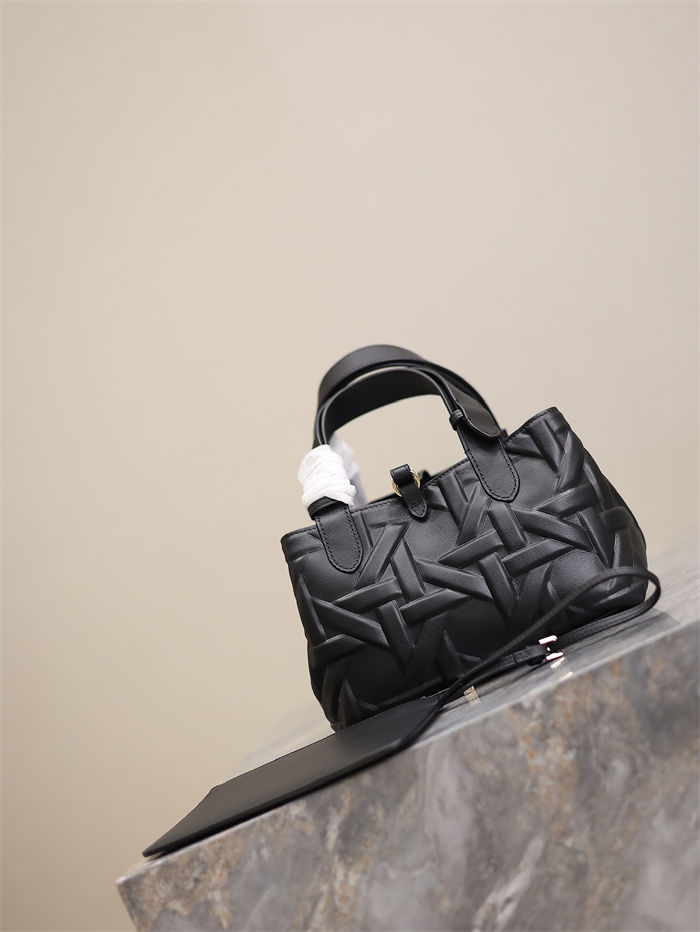 SMALL DIOR TOUJOURS BAG Graphic Cannage Calfskin Black High