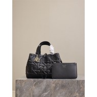 MEDIUM DIOR TOUJOURS BAG Graphic Cannage Calfskin Black High