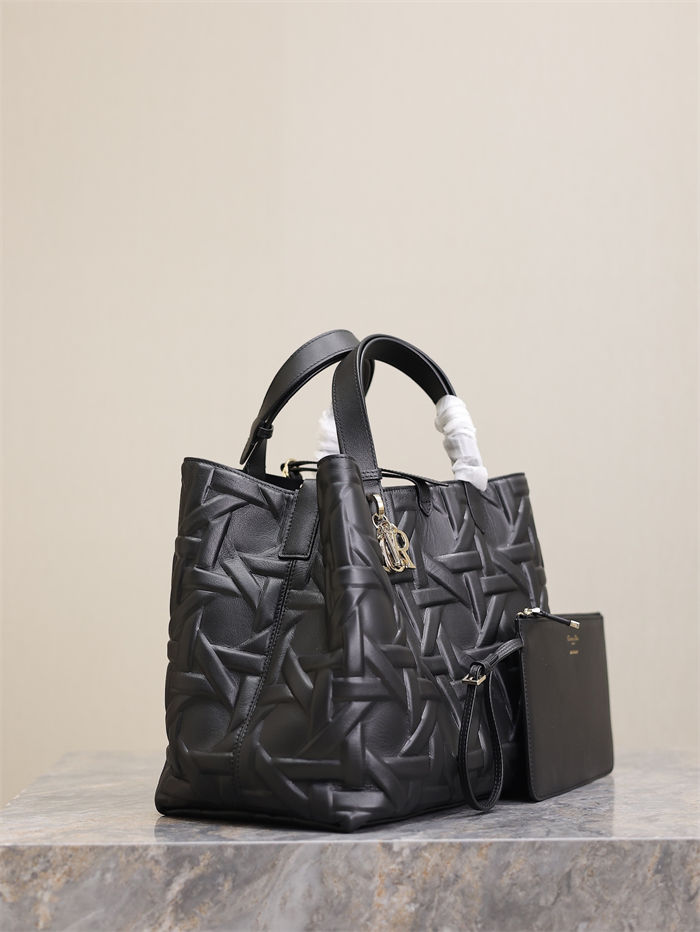 LARGE DIOR TOUJOURS BAG Graphic Cannage Calfskin Black High