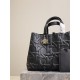 LARGE DIOR TOUJOURS BAG Graphic Cannage Calfskin Black High