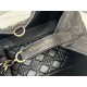 DIOR TOUJOURS BAG LARGE Macrocannage Calfskin Black High