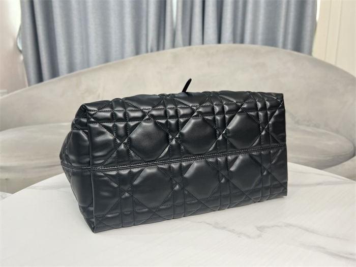 LARGE DIOR TOUJOURS BAG Macrocannage Calfskin Black High