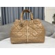 DIOR TOUJOURS BAG LARGE Macrocannage Calfskin Tan High