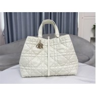 DIOR TOUJOURS BAG LARGE Macrocannage Calfskin Latte High