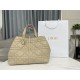 LARGE DIOR TOUJOURS BAG Macrocannage Calfskin Powder Beige High