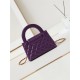 Chanel MINI SHOPPING BAG AS4416 Shiny Aged Calfskin & Gold-Tone Metal Purple High