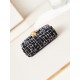 Chanel CLUTCH WITH CHAIN AP3435 Cotton Tweed & Gold-Tone Metal Black High