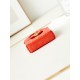 Chanel CLUTCH WITH CHAIN AP3435 Shiny Aged Calfskin & Gold-Tone Metal Orange High