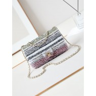 EVENING BAG AS4561 Sequins & Gold-Tone Metal A