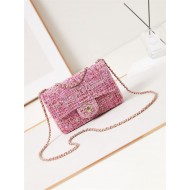 SMALL FLAP BAG AS3269 Sequins & Gold-Tone Metal A