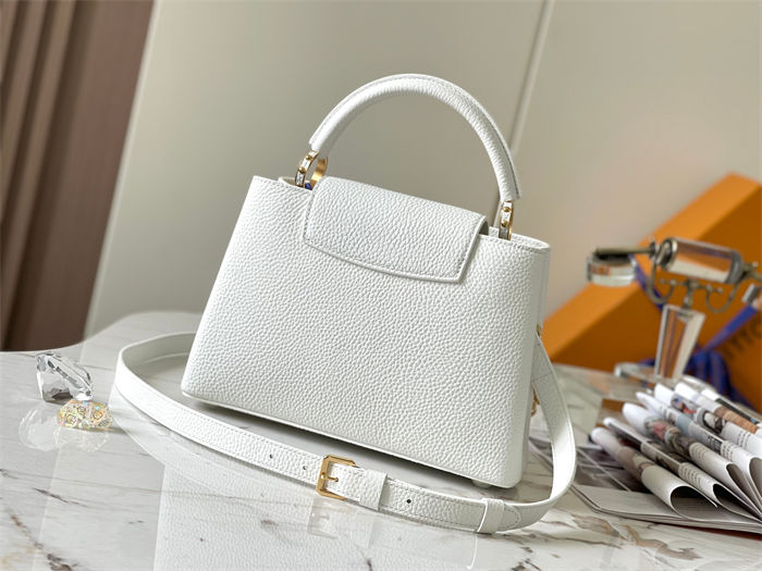 Louis Vuitton Capucines BB Bag Taurillon Leather M20844 White High