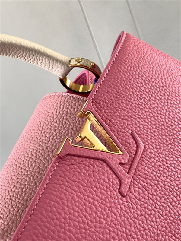 Louis Vuitton Capucines MM Bag Taurillon Leather M20708 Pink High