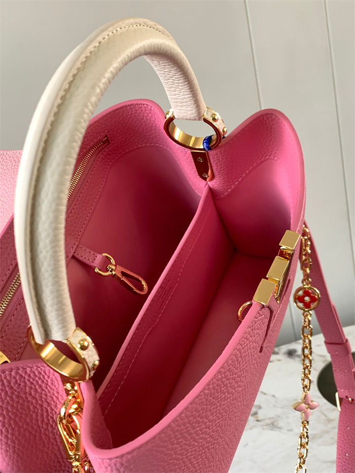 Louis Vuitton Capucines MM Bag Taurillon Leather M20708 Pink High