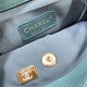 Chanel BACKPACK AS3860 Grained Shiny Calfskin & Gold-Tone Metal Olive A