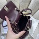 Chanel SMALL BACKPACK AS3787 Grained Shiny Calfskin & Gold-Tone Metal Burgundy A