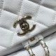 Chanel Duma Backpack 3618 Calfskin Gold-Tone Metal White A