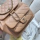 Chanel Duma Backpack 3618 Calfskin Gold-Tone Metal Caramel A