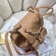 Chanel Duma Backpack 2908 Calfskin Gold-Tone Metal Caramel A