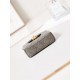 Chanel CLUTCH WITH CHAIN AP3435 Shiny Aged Calfskin & Gold-Tone Metal Grey High