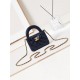 Chanel CLUTCH WITH CHAIN AP3435 Shiny Aged Calfskin & Gold-Tone Metal Navy High