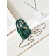 Chanel CLUTCH WITH CHAIN AP3435 Shiny Aged Calfskin & Gold-Tone Metal Green High