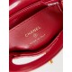 Chanel CLUTCH WITH CHAIN AP3435 Shiny Aged Calfskin & Gold-Tone Metal Red High