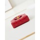 Chanel CLUTCH WITH CHAIN AP3435 Shiny Aged Calfskin & Gold-Tone Metal Red High