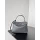 WOMEN'S RODEO MINI HANDBAG smooth calfskin Grey High