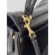 WOMEN'S RODEO MINI HANDBAG Crocodile Black Gold-Metal High