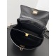 WOMEN'S RODEO MINI HANDBAG Crocodile Black Gold-Metal High