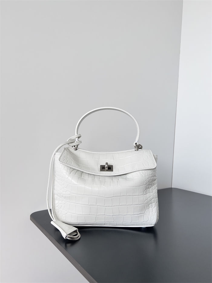 WOMEN'S RODEO MINI HANDBAG Crocodile White High