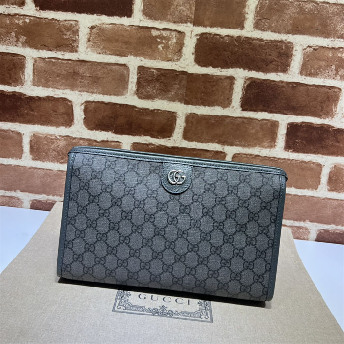 Gucci OPHIDIA POUCH 598234 Grey High