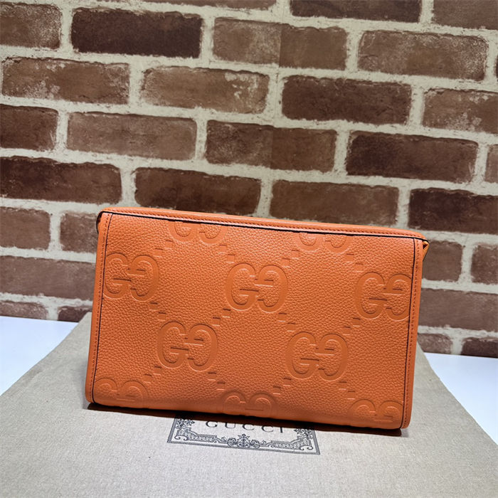 Gucci JUMBO GG POUCH 739490 Orange High