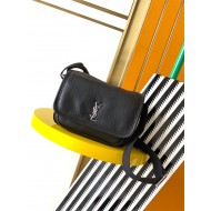 NIKI SMALL MESSENGER IN GRAINED LAMBSKIN BLACK High