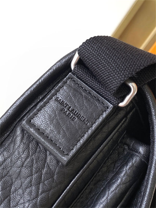 NIKI SMALL MESSENGER IN GRAINED LAMBSKIN BLACK High