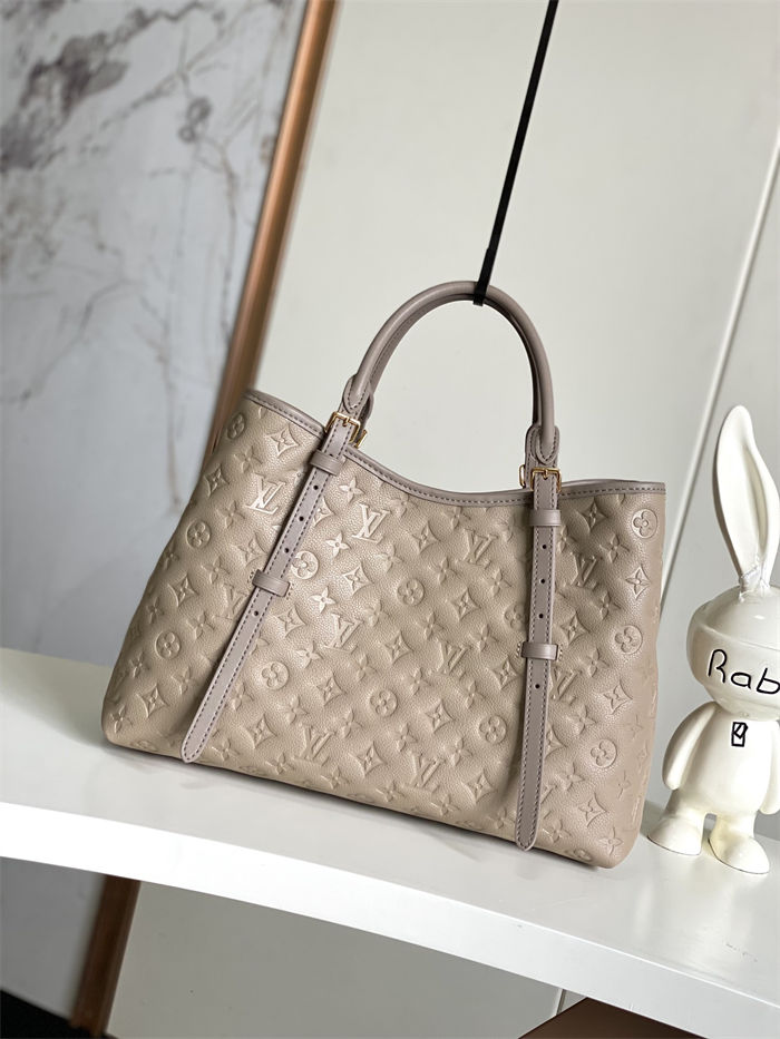 Louis Vuitton Babylone Tote MM Monogram Empreinte M47185 High