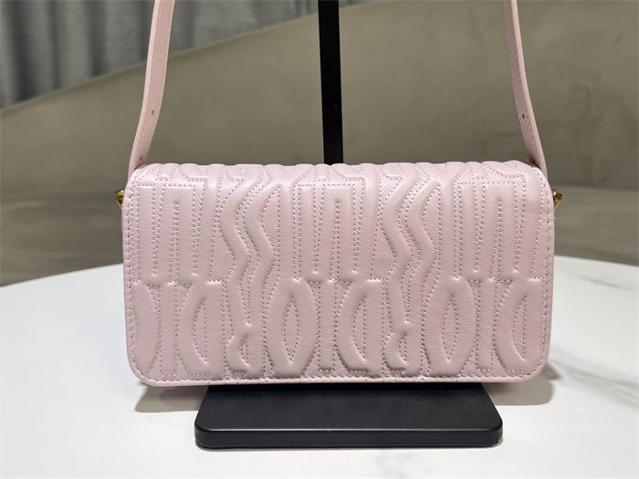 MISS DIOR FLAP BAG Quilted Miss Dior Allover Calfskin Pink High