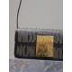 MISS DIOR FLAP BAG Miss Dior Allover Calfskin with Gold-Finish Studs High